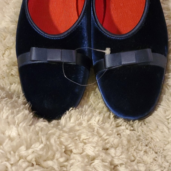 Talbots Velvet Ballet Flats | Gorgeous BLUE | 7AA - Picture 2 of 6